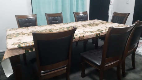 Dammam, Furniture, SAR 1500,  Luxury Solid Wood Dining Table Set With Chairs &ndash; Seats 10+ People