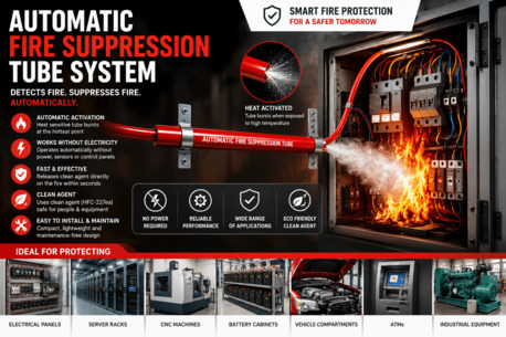 Mumbai, Industrial Machinery, INR 1,  Automatic Fire Suppression Tube System Manufacturer In India | Advanced Fire Safety Soluti