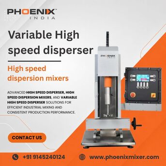 Mumbai, Machinery, Variable High Speed Disperser & Dispersion Mixer Supplier