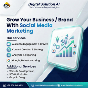 Islamabad, Marketing, Grow Your Business With Smart Social Media Marketing 📱