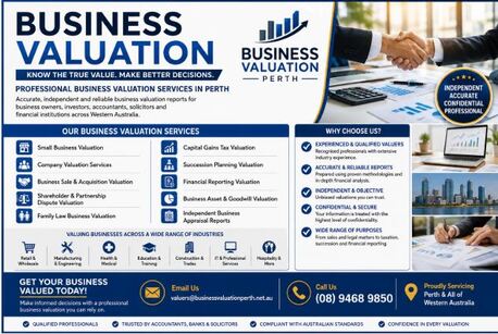 Perth, Real Estate, Business Valuation &ndash; Professional Business Valuation Services In Perth