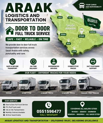 Dammam, Business Partners, Araak Logistics And Transportation
