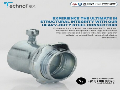 Brussels, Electrical & Plumbing, Steel Connectors &ndash; Strong & Reliable Conduit Fittings By Technoflex
