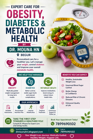 Bangalore, Health, Expert Care For Obesity, Diabetes & Metabolic Health &mdash; Dr. Mouna HN