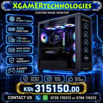 Nairobi, Computers, KES 315150,  Custom Designed AMD Ryzen 7 Gaming Desktop