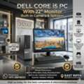 BHD 63,  Dell I5 PC 8GB RAM 22" FHD Monitor Built-in Camera, Speaker FREE 100+ Games Plug & Play