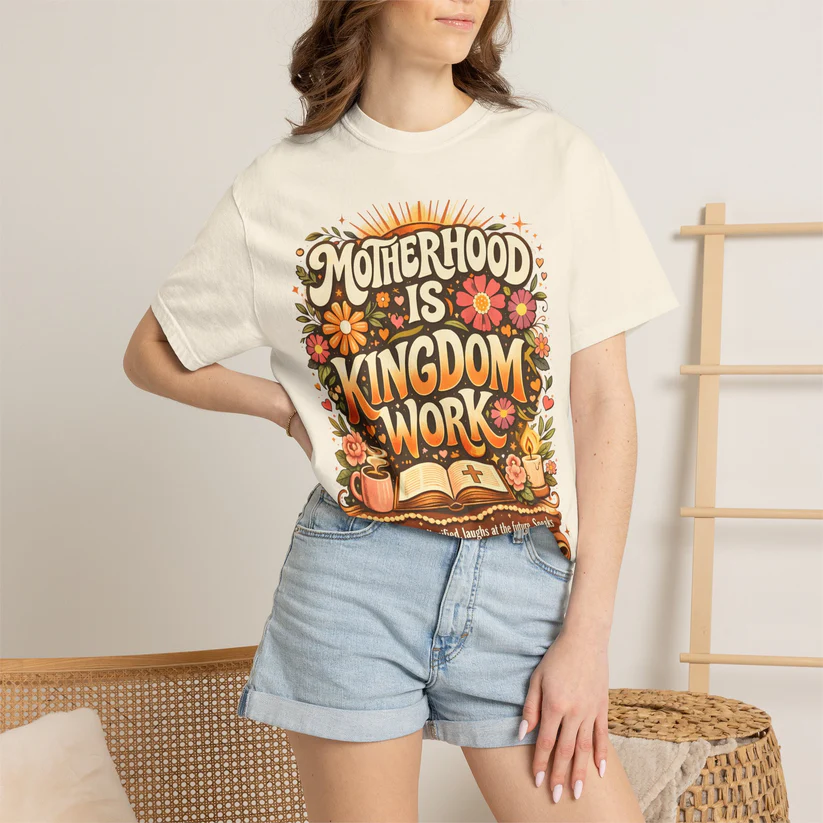 Los Angeles, Clothing & Accessories, USD 32,  Motherhood Is Kingdom Work T-Shirt &mdash; Christian Mom Graphic Tee (Proverbs 31:27)