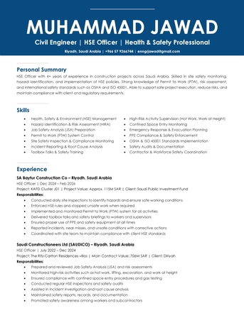 Riyadh, Job Seekers, Civil Engineer (SITE OR QC ENGINEER)