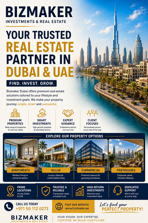 Dubai, Real Estate, Bizmaker Dubai | Trusted UAE Real Estate & Investment Experts