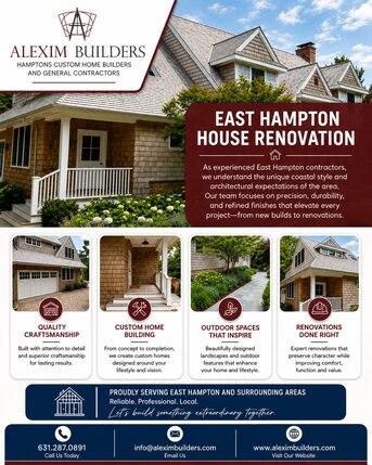 New York, Construction, East Hampton House Renovation
