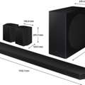 SAR 1700,  Samsung 9.1.4 Dolby Atmos And DTS X Soundbar