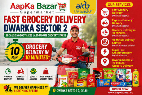 Dwarka, Household, Fast Grocery Delivery Dwarka Sector 2