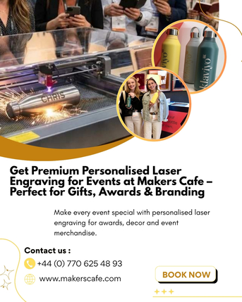 London, Event Planning, Get Premium Personalised Laser Engraving For Events At Makers Cafe &ndash; Perfect For Gifts, Aw