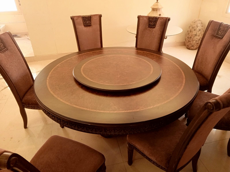 Jeddah, Furniture, SAR 1100,  Wooden Premium Dining Table With 8 Pcs With Chair