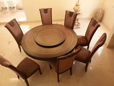 Jeddah, Furniture, SAR 1100,  Wooden Premium Dining Table With 8 Pcs With Chair