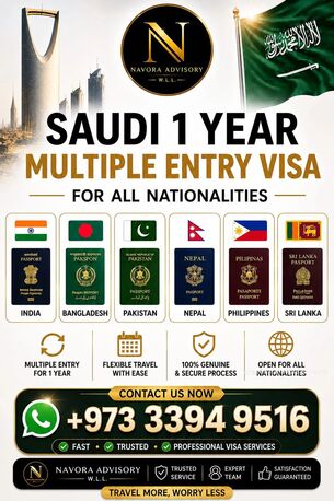 Manama, Marketing, Saudi Multiple Entry Visa Availaible