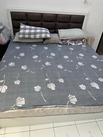 Al Malaz, Furniture, SAR 950,  For Sale- Bed Set - Double Bed, 6 Door Almirah, Chest Table, Dressing Table - 950 SAR