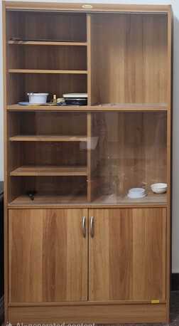Al Malaz, Furniture, SAR 150,  Wooden Wardrobe & Display Cabinet For Sale