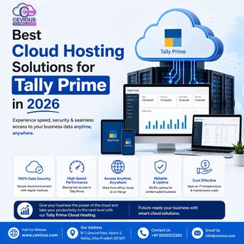 Noida, Computer, Best Cloud Hosting Solutions For Tally Prime In 2026