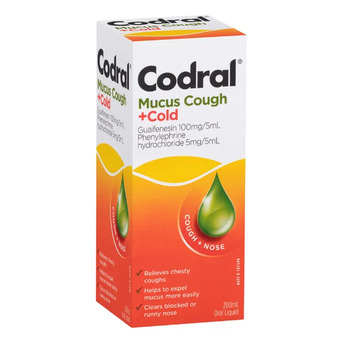 Sydney, Health & Beauty Items, AUD 21,  Buy Codral Mucus Cough + Cold 200ml Australia