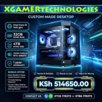 Nairobi, Electronics, KES 514650,  Custom Designed Liquid Cooled Core I9 Desktop