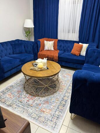 Al Jubail Al Balad, Furniture, SAR 1000,  Sofa Set 3 Pcs 3 Pcs With Table And Curtain