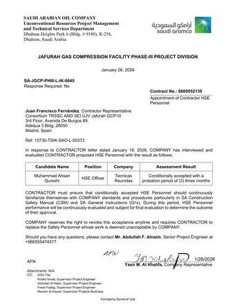 Jubail, Job Seekers, Aramco Approved Safety Officer With Transferable Iqamah