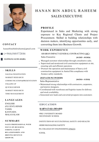 Riyadh, Job Seekers, SENIOR SALES EXECUTIVE HAVE EXPERIENCE AND CLIENT RELATIONSHIP IS GOOD