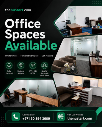 Dubai, Offices, AED 15500,  Dubai Office Space With Furnished Setup & Ejari