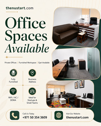 Dubai, Offices, AED 15500,  Dubai Office Space With Furnished Setup & Ejari