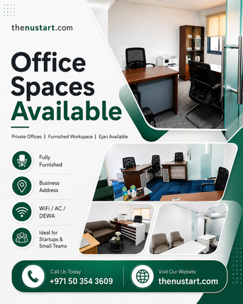 Dubai, Offices, AED 15500,  Dubai Office Space With Furnished Setup & Ejari