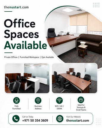 Dubai, Offices, AED 15500,  Dubai Office Space With Furnished Setup & Ejari