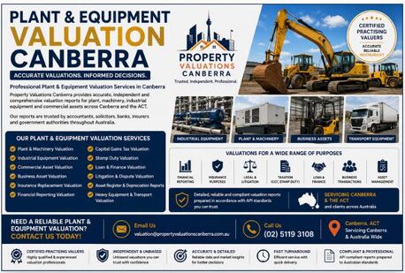 Sydney, Real Estate, Plant & Equipment Valuation Canberra &ndash; Trusted Machinery & Asset Valuation Services