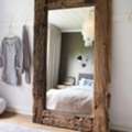 MYR 2800,  Rustic Teak Wall Mirror -Natural
