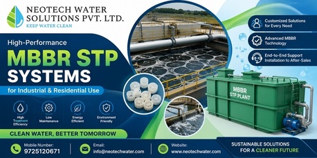 Ahmedabad, Industrial Machinery, High-Performance MBBR STP Systems For Industrial & Residential Use