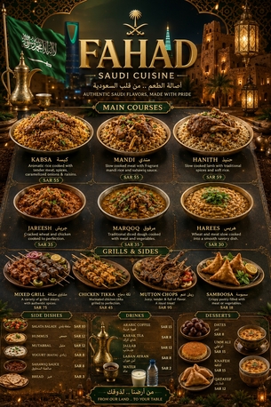 Riyadh, Graphic Design, MENU DESIGN WEBSITE DESIGN APP DESIGN