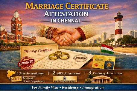 Chennai, Legal, Marriage Certificate Attestation In Chennai