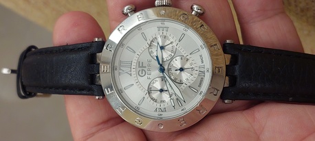 Riyadh, Jewelry, SAR 740,  GF Chronograph Watch Big Dial 42mm For Men Original Swiss Made