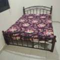 BHD 25,  Queen Size Bed With Mattress For Sale In Good Condition 25 BHD With Free Side Table
