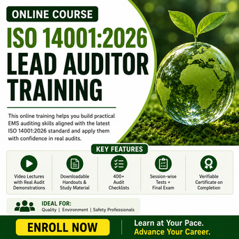 Los Angeles, Education, ISO 14001-2026 Lead Auditor Training &ndash; Online Course