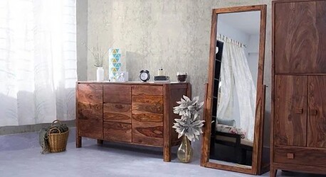 Kuala Lumpur, Furniture, MYR 1500,  Wall Mirror Urban Wood WM-004