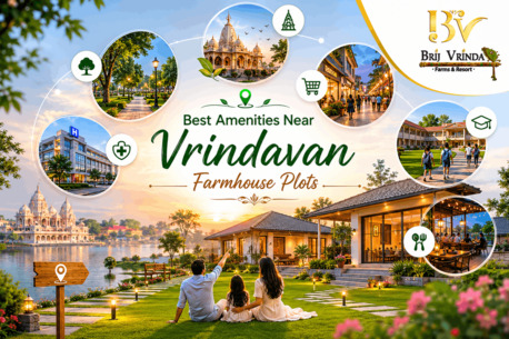 Lucknow, Agricultural Land, Best Amenities Near Vrindavan Farmhouse Plots &mdash; Everything You Need Is Already Here