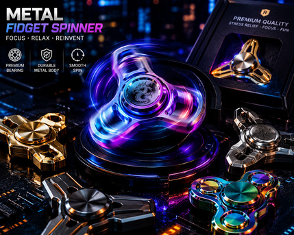 Mumbai, Baby & Kid Stuff, INR 600,  Premium Metal Fidget Spinner For Stress Relief