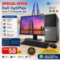 BHD 58,  Dell Core I7 - Computer Set Speed 3.40Ghz 8GB RAM | 250GB SSD Win 11 Pro 19&prime;&prime; HD Monitor-/