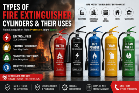 Mumbai, Materials, INR 1,  Types Of Fire Extinguisher Cylinders And Their Uses | Advanced Fire Safety Solutions