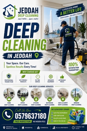 Jeddah, Cleaning, Professional Deep Cleaning Services