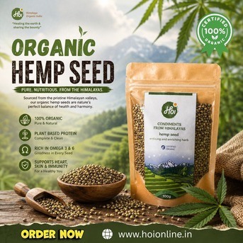 Mumbai, Food, INR 80,  Buy Organic Hemp Seeds - Bhang Seeds From HOI