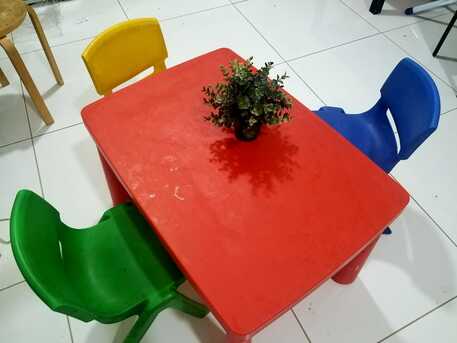 Thuqbah, Furniture, SAR 80,  Kids Junior Chair Table Plastic