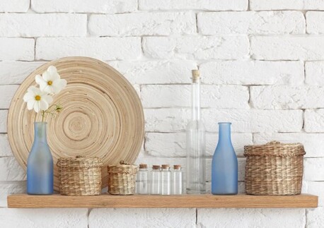New York, Furniture, Long Wall Shelves Design Oak For Stylish Storage