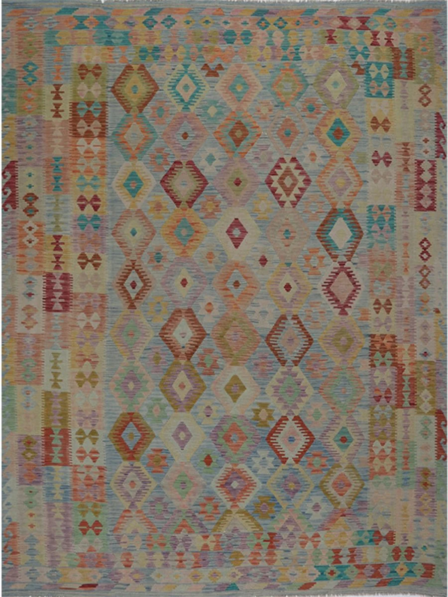 Dallas, Furniture, USD 1100,  8x12 Blue Turkish Kilim Area Rug In Dallas TX
